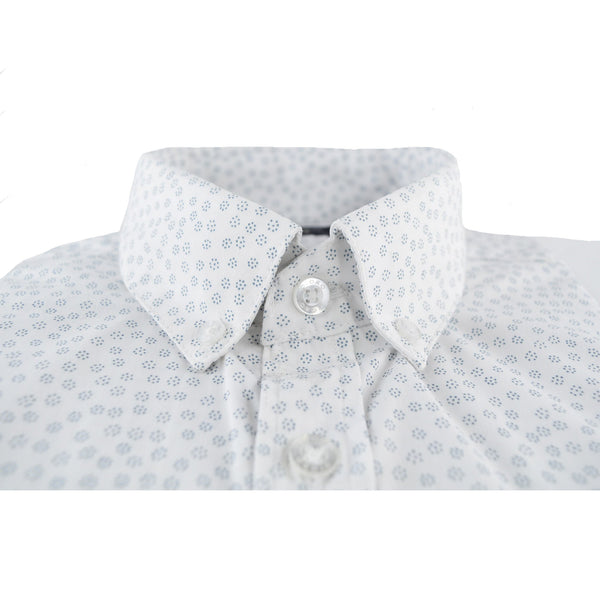 CAMISA  MANGA CORTA BLANCA ESTAMPADO