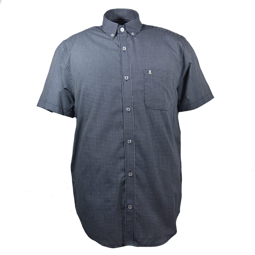 CAMISA  MANGA CORTA CUADROS NEGROS